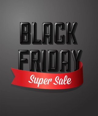 Cuma poster kompozisyon, siyah boyutlu harfler siyah siyah