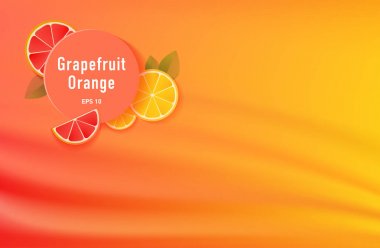 Greyfurt portakal gradyan arka planı için