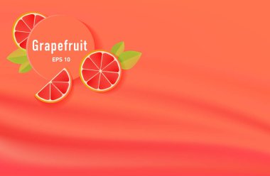 Greyfurt en az arka plan bu meyve dilimleri ile