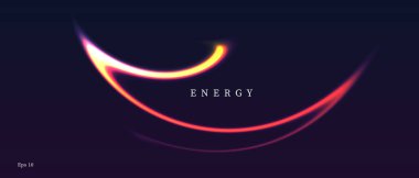 Bulanık kırmızı enerji ile soyut arkaplan neon ışık eğimli çizgi, karanlıkta ışık çizgisi