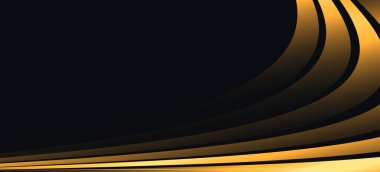 3d uzay kompozisyonu içinde parlak altın çizgili soyut arkaplan