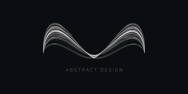 Künstlerisches Grafisches Gestaltungselement Aus Abstrakten Symmetrischen Flügeln Logodesign Elegante Kreative — Stockvektor