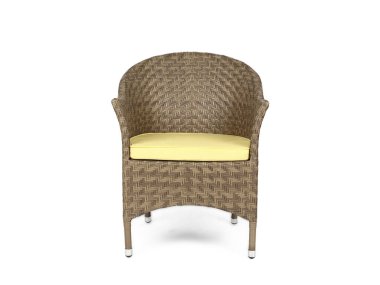 Beyaz arka planda çimenlik için Oliver Patio Sandalyesi