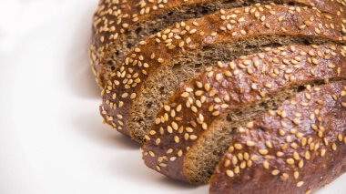 Lezzetli dilim çavdar ekmek