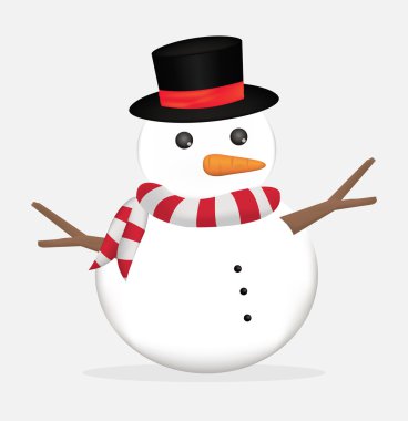 sevimli Noel kardan adam vektör