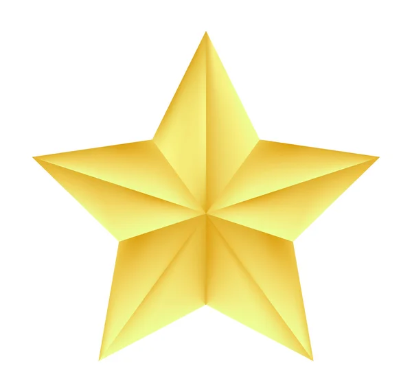 白地に金色の星ベクトル — ストックベクタ