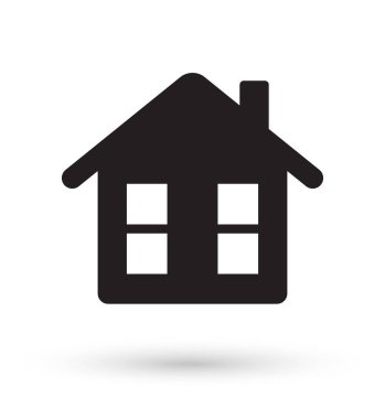 siyah evi simge vektör