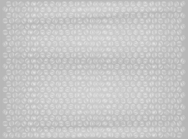 Real plastic bubble wrap background vector — Stock Vector