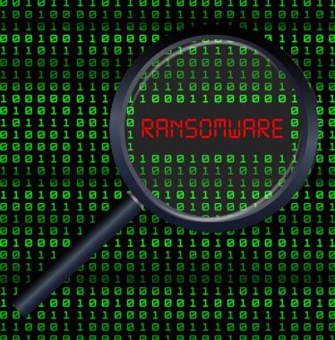 Büyüteç veri ve bulunan ransomware tarama