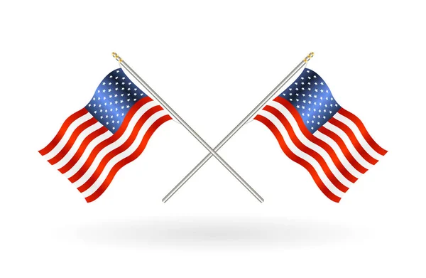 Download vector waving simple triangle two crossed american and ...