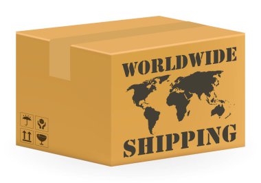 gerçek Oluklu karton kutu ile worldwide gemiler
