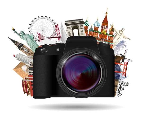 çok sık seyahat fotoğraf makinesi dünya Simgesel Yapı ile