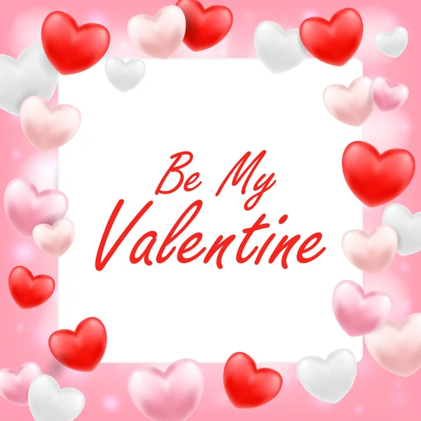 pembe kırmızı beyaz kalp ile benim sevgilim olmak