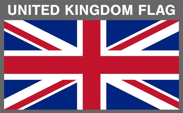 Real United Kingdom England Flag Vector Eps10 — Stock Vector