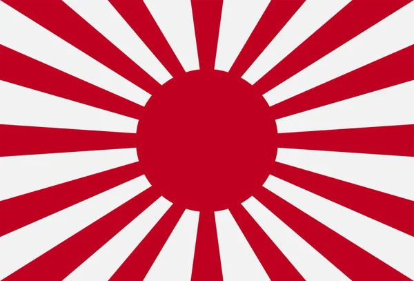 Rising Sun Flag Japan Vector Eps10 - Stok Vektor