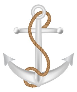 çapa ipi ve güvenlik halka logo vektör ile