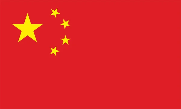 People\'s Republic of China standard flag vector