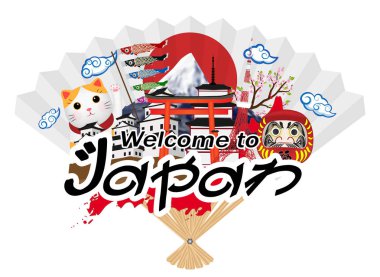 Japonya Japonya geleneksel ile hoş geldiniz