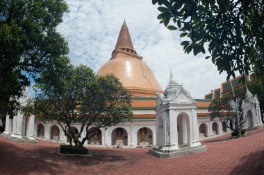 Phra Pathom Chedi dönüm noktası Nakhonpathom il Tayland olduğunu.