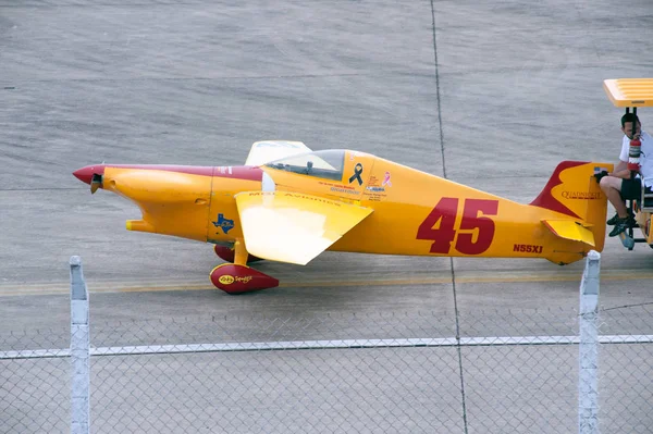 Hangar samolotów zaciągu w Air race 1. — Zdjęcie stockowe