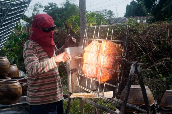Solar-Barbacoas de cerdo de un vaso . — Foto de Stock