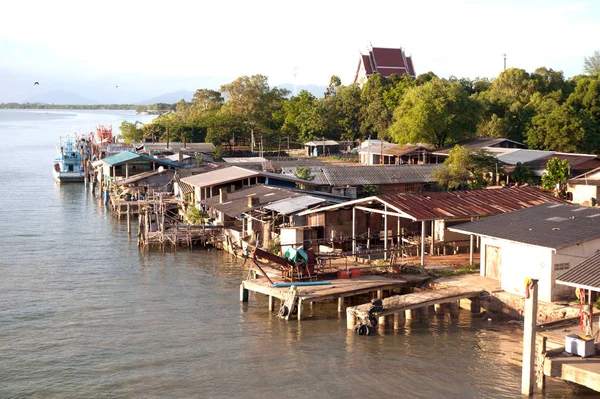 Fischergemeinden auf der Ostseite Thailands. — Stockfoto