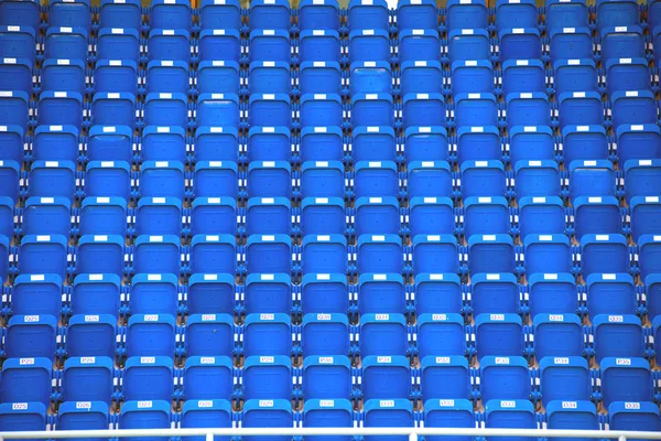 Colorful of stadium seats in background. — Stock Photo, Image