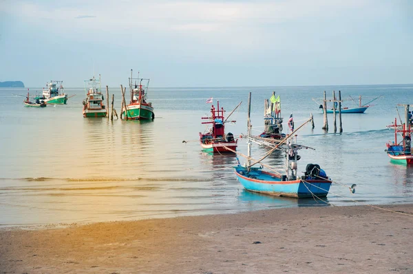 Traditional fishing boats in the sea,Thailand. — Stock Photo, Image