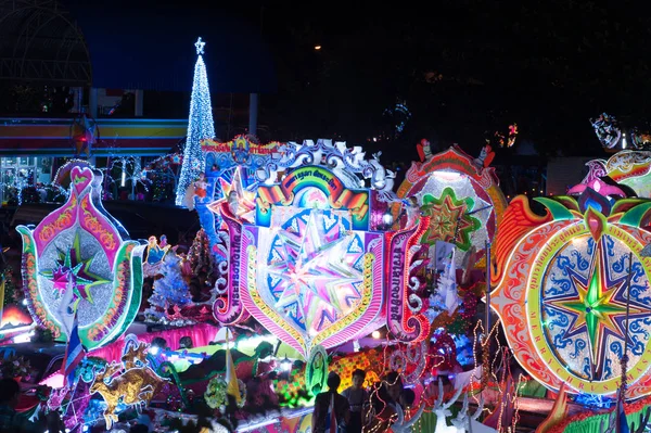 Parade of Christmas Star Festival in Sakon Nakhon, Thailand . — стоковое фото