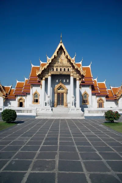 Wat Benchamabophit, il tempio di marmo Bangkok . — Foto Stock