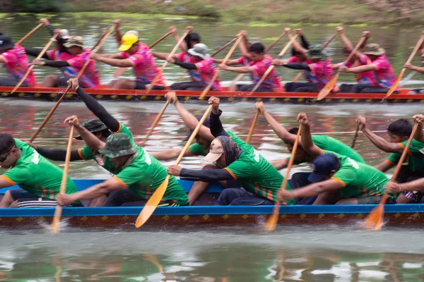 Thai Long Boat Racing Πρωτάθλημα. — Φωτογραφία Αρχείου