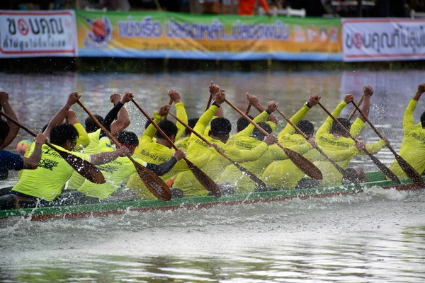 Thailändische Meisterschaft im Langbootrennen. — Stockfoto