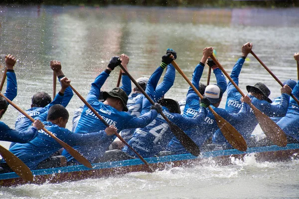 Campeonato Tailandês de Corridas de Barcos Longos . — Fotografia de Stock