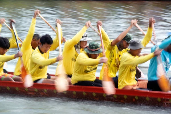 Campeonato Tailandês de Corridas de Barcos Longos . — Fotografia de Stock