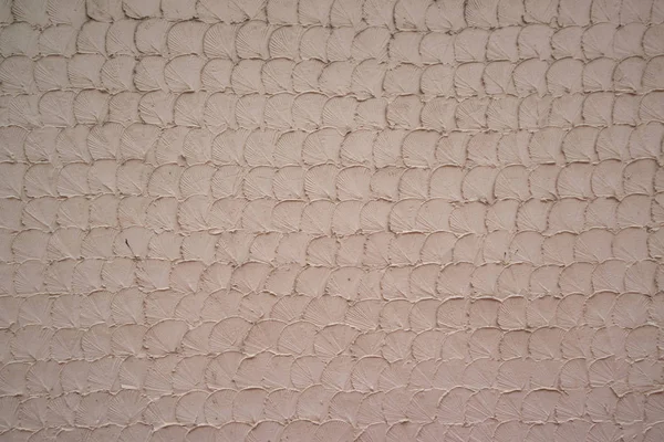 Nakładające się koncentryczne koło wzór ściany tło, stary wzór tekstury cegły do dekoracji. — Zdjęcie stockowe