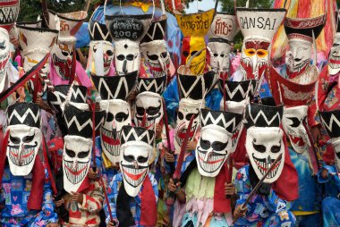 LOEI, THAILAND-JULY 1 Temmuz 2011: Hayalet Festivali (Phi Ta Khon) Tayland 'da Tayland' da 