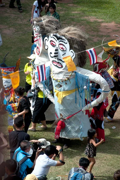 Loei Thailand June Haziran 2012 Büyük Hayalet Püresi Geçit Töreni — Stok fotoğraf