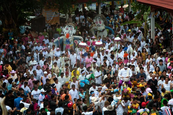 Loei Thailand June Haziran 2012 Büyük Hayalet Püresi Geçit Töreni — Stok fotoğraf