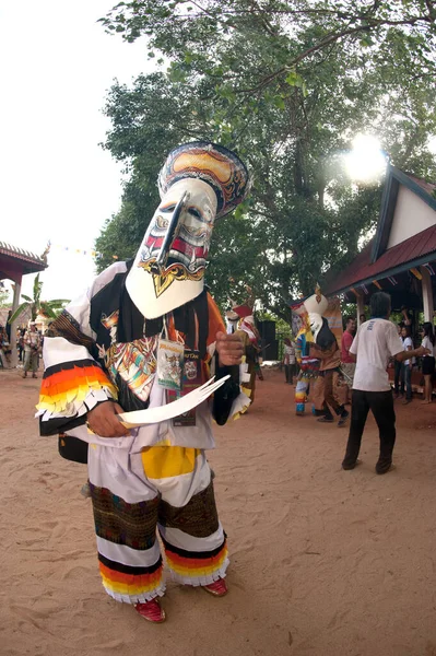 Loei Thailand June 2012 Phi Khon Festival Traditional Ghost Mask — 图库照片