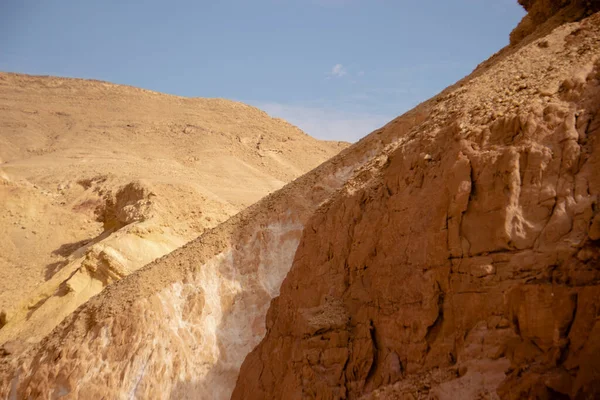 Red Canyon Israel Dezembro 2019 Paisagem Deserto Perto Eilat Com — Fotografia de Stock