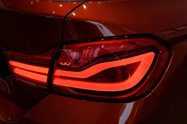 Detalle en la luz trasera de un coche . —  Fotos de Stock