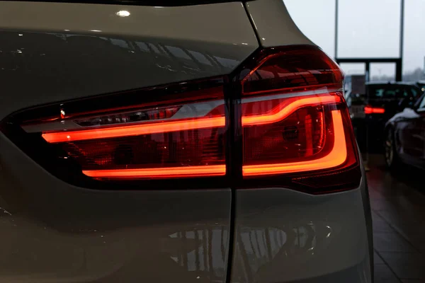 Detalle en la luz trasera de un coche . —  Fotos de Stock