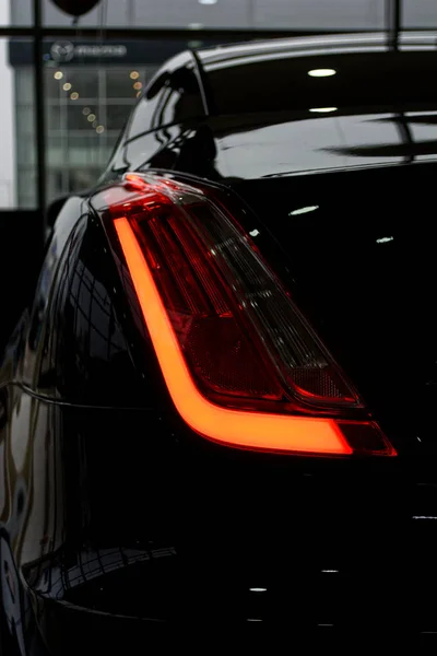 Detail on the rear light of a car. — Stock Photo, Image