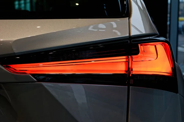 Detail auf dem Rücklicht eines Autos. — Stockfoto