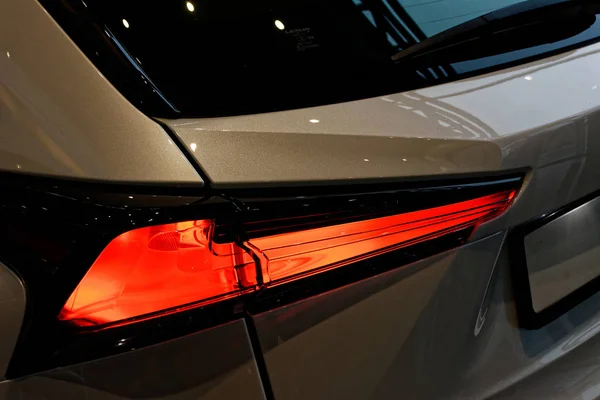 Detalhe sobre a luz traseira de um carro . — Fotografia de Stock