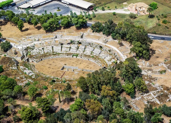 Syracuse Sicilya Roma amfi tiyatro — Stok fotoğraf