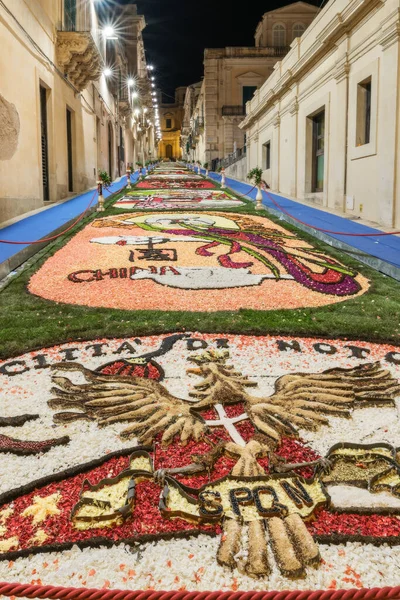 Noto Sicily Italy May 2018 Flower Festival Noto Sicily — Stock Photo, Image