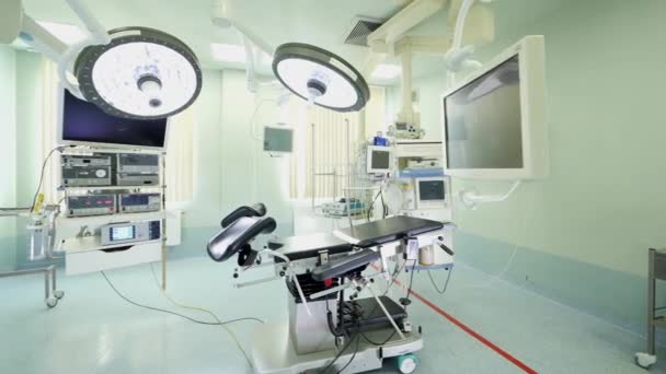 Klinika Aparatury Resuscytacji Sali Operacyjnej — Wideo stockowe