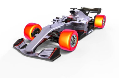 Bir F1 arabasını temsil eden 3D görüntüleyici