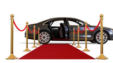 3D görüntü yüksek sınıflı limuzin / yüksek sınıflı limuzini temsil ediyor